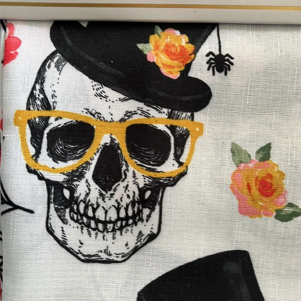 Deborah Connolly home shower curtain Halloween themed 71 in x 72 in
